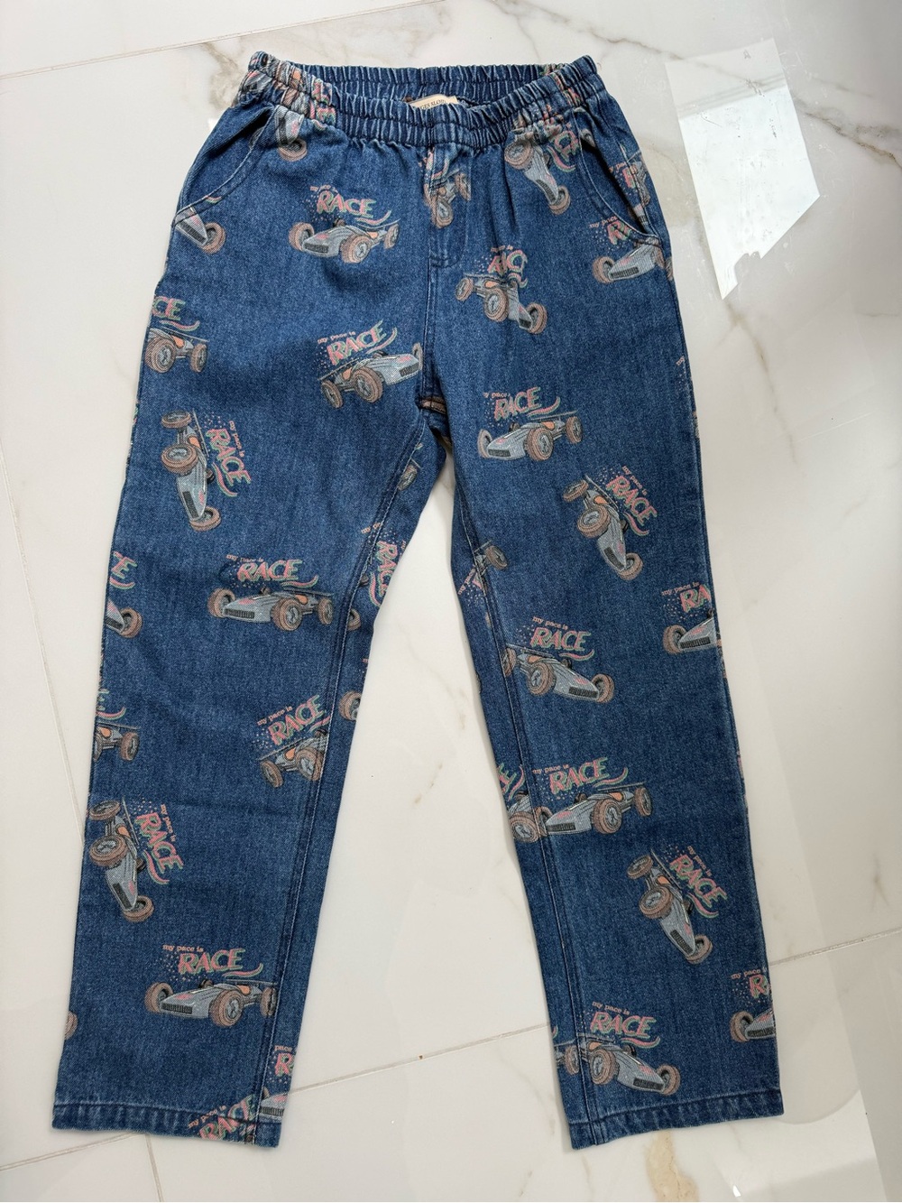 Konges Slojd Magot Pants for boys or girls in race denim size 9-10
